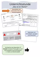 Vorschau - Stundenentwürfe - Unterrichtsstunde: Was ist ein Markt? - Deckblatt