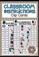 Vista previa - Refuerzo / NEE / Materiales de apoyo - Classroom Instructions - Clip Cards - Portada