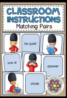 Vista previa - Juegos / Gamificación - Classroom Instructions - Matching Pairs - Portada