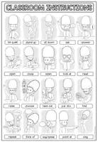 Vista previa - Hojas de trabajo - Classroom Instructions - Vocabulary Poster (Colour and b/w) - página 3