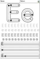 Vorschau - Arbeitsblätter - Buchstabe E - Buchstabeneinführung - Buchstabenblatt DaZ / Deutsch - Deckblatt