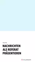 Vorschau - Präsentationen/Tafelbilder - Politikunterricht - Erstellen eines Wochenrückblicks - Deckblatt
