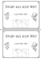 Vorschau - Arbeitsblätter - Kinder aus aller Welt / Kontinente: Lese-Mal-Heft (Leseverständnis) - Deutsch / Sachunterricht - Kl. 3/4 - Seite 2