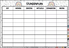 Vorschau - Anderer Materialtyp - Stundenplan im Boho-Stil - editierbar - Seite 3