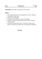 Vorschau - Klassenarbeiten - Kurzgeschichten - Klassenarbeit "Monolog eines Kellners" von Heinrich Böll - mit Bewertungsbogen - Seite 1