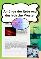 Vorschau - Arbeitsblätter - Anfänge der Erde und das irdische Wasser - Deckblatt