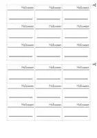 Vorschau - Arbeitsblätter - Wortschatzkärtchen Halloween Englisch - Seite 1