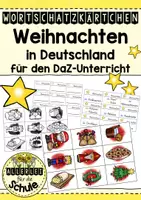 Vorschau - Spiele - Wortschatzkärtchen Weihnachten in Deutschland DaZ - Deckblatt