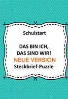 Vorschau - Mal- und Bastelvorlagen - Steckbriefe - Klassenpuzzle - Puzzelteil : Vom Ich zum Wir - Deckblatt