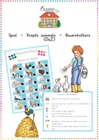 Vorschau - Spiele - Bauernhoftiere: Würfelspiel (Knöpfe sammeln) - DaZ / Deutsch - Kl. 1/2 - Deckblatt