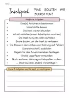 Vorschau - Stundenentwürfe - Planspiel 'Die Insel' - Einstieg in das Fach Politik - Seite 1