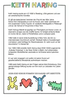 Vorschau - Arbeitsblätter - Keith Haring im Kunstunterricht - Pop Art Materialpaket - Seite 1