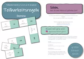 Vorschau - Stationenlernen - Teilbarkeitsregeln - Domino (Legespiel) - Seite 2