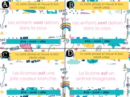 Aperçu - Jeux - CAT - Etre, avoir, aller - Page 1
