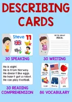 Vista previa - Unidades / Secuencias / Situaciones de Aprendizaje - Describing cards - Portada