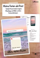 Vorschau - Arbeitsblätter - Über die Ferien berichten mal anders - Wiedersehen nach den Ferien - hashtags - Deckblatt
