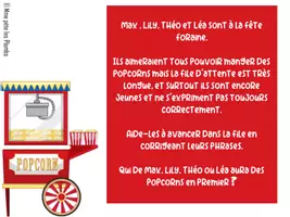 Aperçu - Jeux - La fête foraine - Structure de la phrase - Page 1