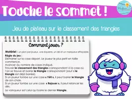 Aperçu - Jeux - Touche le sommet - Les triangles - Page 1