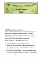 Vorschau - Spiele - Silbenklapper Safari - Leselernprozess - Seite 1