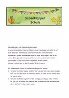 Vorschau - Spiele - Silbenklapper Schule - Leselernprozess - Seite 1