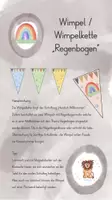 Vorschau - Anderer Materialtyp - Wimpel / Wimpelkette Regenbogen / Regenbogenklasse "Herzlich Willkommen" - Seite 1