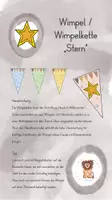 Vorschau - Anderer Materialtyp - Wimpel / Wimpelkette Stern / Sternklasse "Herzlich Willkommen" - Seite 1