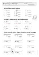 Vorschau - Arbeitsblätter - Schriftliche Multiplikation - Mit und ohne Überschreitung I ZR 1000 #silvesterknaller23 - Seite 2