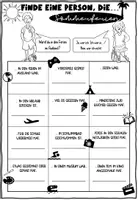 Vorschau - Arbeitsblätter - FREEBIE DaZ/DaF/Klassenleitung: Finde eine Person, die (Sommerferien) - Deckblatt