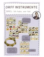 Vorschau - Spiele - ORFF Instrumente SPIEL Ich habe wer hat - Deckblatt