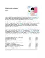 Vista previa - Tarjetas / Manipulativos - La mia routine giornaliera lettura: Texto / Italiano (Verbi riflessivi) - Portada