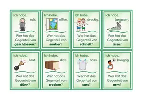 Vorschau - Spiele - Ich habe - Wer hat? / Lesespiel - Gegensätze 2. Klasse DAZ - Seite 3