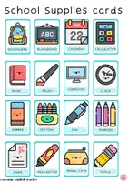Vista previa - Juegos / Gamificación - SCHOOL SUPPLIES: BINGO - página 2