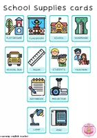 Vista previa - Juegos / Gamificación - SCHOOL SUPPLIES: BINGO - página 3