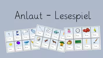 Vorschau - Spiele - Anlaut Lesespiel (passend zu Tinto) - Seite 1
