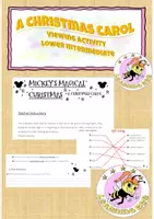 Vorschau - Arbeitsblätter - Mickey's magical Chritmas - a Christmas carol - viewing activity - A2 - Deckblatt