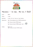 Vorschau - Spiele - Meerestiere: Ich habe... Wer hat...? Spiel (Wortschatz) - DaZ / Deutsch - Kl. 2/3 - Seite 1