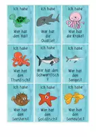 Vorschau - Spiele - Meerestiere: Ich habe... Wer hat...? Spiel (Wortschatz) - DaZ / Deutsch - Kl. 2/3 - Seite 3