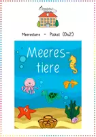Vorschau - Poster - Meerestiere: Plakat / Aushang (Wortschatz / FREEBIE) - DaZ / Deutsch - Kl. 2/3 - Deckblatt