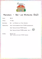 Vorschau - Bildkarten - Meerestiere: Bild- und Wortkarten / Flashcards - DaZ / Deutsch - Kl. 2/3 - Seite 1
