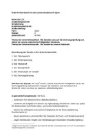 Vorschau - Stundenentwürfe - Unterrichtsentwurf Sport - UV - Stützkraft - Deckblatt