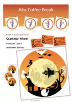 Vorschau - Spiele - HALLOWEEN Grammar Wheel: If-Clauses Type II - Deckblatt