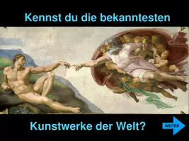 Vorschau - Stundenentwürfe - KUNST Die 15 bekanntesten Kunstwerke d. Welt (PP-Quiz) - Seite 1