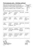 Vorschau - Spiele - Find someone who holiday - Seite 1