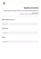 Vorschau - Lehrpläne/Lehrermaterial - Digitale Klassen-Notenliste für alle Fächer mit variabler Gewichtung für Excel - Seite 1
