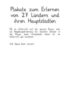 Vorschau - Poster - Länder Europas Plakate mit Hauptstadt - Seite 1
