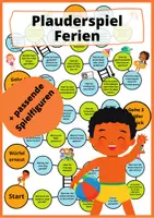 Vorschau - Spiele - Plauderspiel Ferien + BONUS-Spielfiguren - Deckblatt