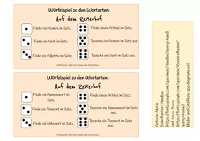 Vorschau - Spiele - Würfelspiel - Wortarten - Auf dem Ponyhof - Seite 2