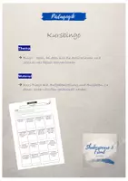 Vorschau - Arbeitsblätter - PA - Kursbingo 1 - Deckblatt