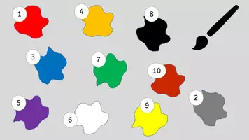 Vorschau - Arbeitsblätter - Lesespur auf Englisch: Find the way - Colours/Colors - Seite 1