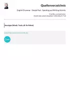 Vorschau - Arbeitsblätter - English Grammar - Simple Past - Speaking and Writing Activity - Seite 1